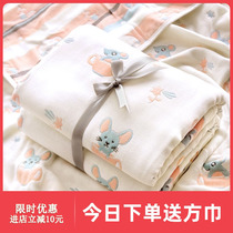 Newborn Baby Bath Towels Autumn Winter Thick pure cotton Absorbent Bath Towels covered by first baby Gay blanket Childrens woolen towels quilt