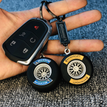JDM Michelin Horse Tire Key Buckle Creative Hub Key Buttoned Bag Pendant Individuality Car Key Chain