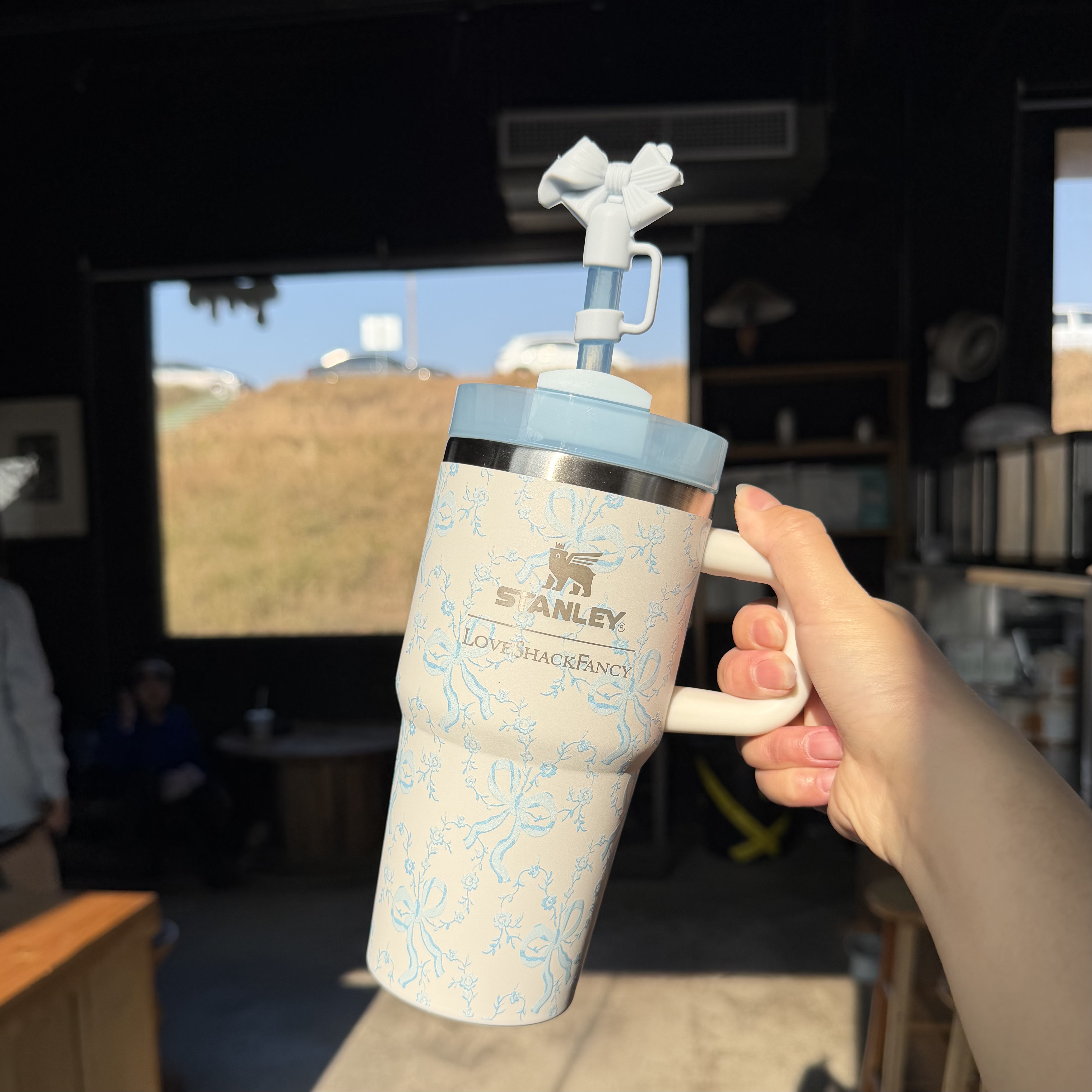 Stanley LoveShackFancy ко-брендованный термос 591мл-887мл-1.18Л оригинальная подарочная коробка