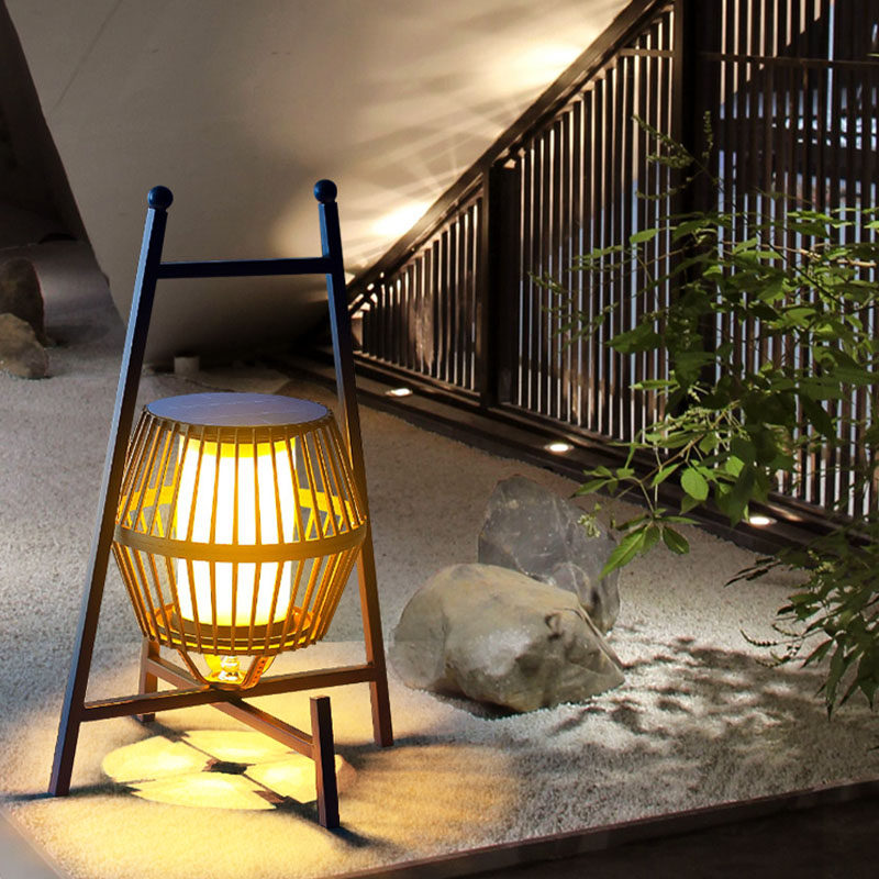 New Chinese hand light garden Courtyard Lamp Villa Wall Column Lamp Flower Garden View Light Grass Terrace Lamp Waterproof Garden Meadow Buried Light