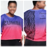 ZW новая одежда для фитнеса, йога, спортивные танцы, аэробика, топ с короткими рукавами, сетчатая эластичная ткань 713 766