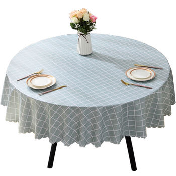 Round table cloth waterproof, oil-proof, anti-scalding, no washing Round table cloth waterproof, oil-proof, anti-scalding, no washing