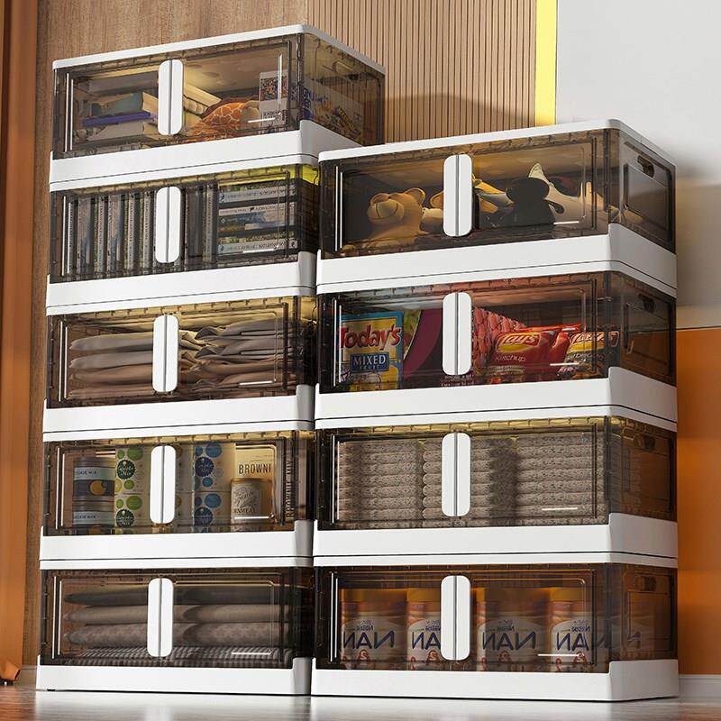 Cabinet locker household free installation cream wind room storage children's toy clothes clothes cabinet snack cabinet