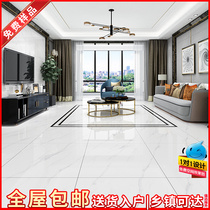 New gray full throw glaze continuous pattern tile imitation marble tile floor tile 800x800 living room bedroom non-slip