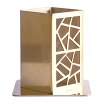 Qiuhe Lanjiang palace retro hollow toothpick holder restaurant hotel toothpick storage cup stainless steel household