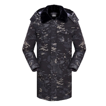 Winter military cotton coat mens thickened long Northeast cold-proof coat old style labor protection camouflage cotton jacket security clothing for women