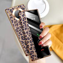 Suitable for Huawei mate30pro mobile phone shell BAO WEN genuine leather mate30 flip leather jacket womens all-bag anti-fall curved vegan leather version special mate30E protective sleeve intelligent