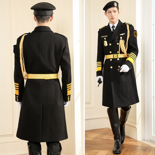 Шерстяное шерстяное пальто, куртка, длинная униформа, пуховик, увеличенная толщина