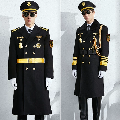 Шерстяное шерстяное пальто, куртка, длинная униформа, пуховик, увеличенная толщина