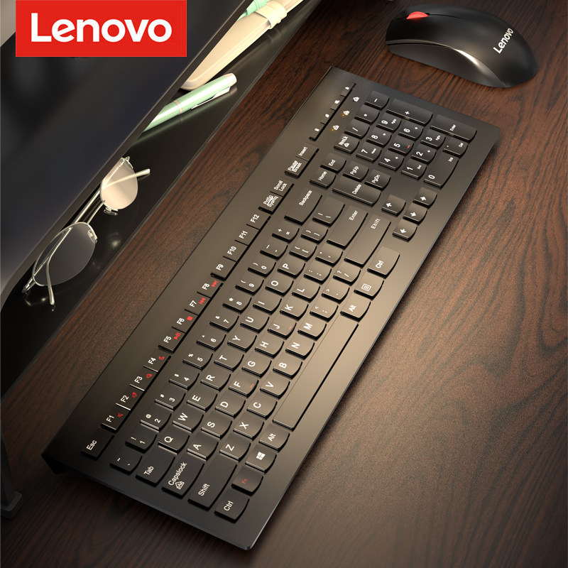 Lenovo Original Clothing Mute Keyboard Slimy Group Computer Office Special Wireless Cable Silent Notebook Film Silent Desktop Computer Versatile External ultra-thin ThinkPad feel good AC