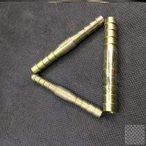 Oxygen pipe joint gas pipe acetylene propane gas cutting welding pagoda nozzle quick joint straight two pass all copper