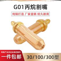 Propane cutting nozzle acetylene cutting nozzle split gas liquefied gas plum blossom type cutting gun hand G01-30 G07-100