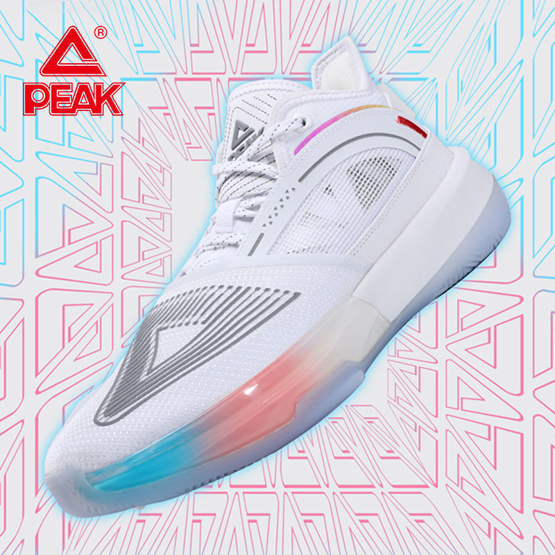 Peak Triangle Basketball Shoes Official New Spring/Summer Breathable Non-Slip Obsidian Sports Shoes Practical Basketball Shoes