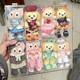 Lingnabel Xingdelu pendant storage box, transparent storage cabinet with door partition, doll figure toy box