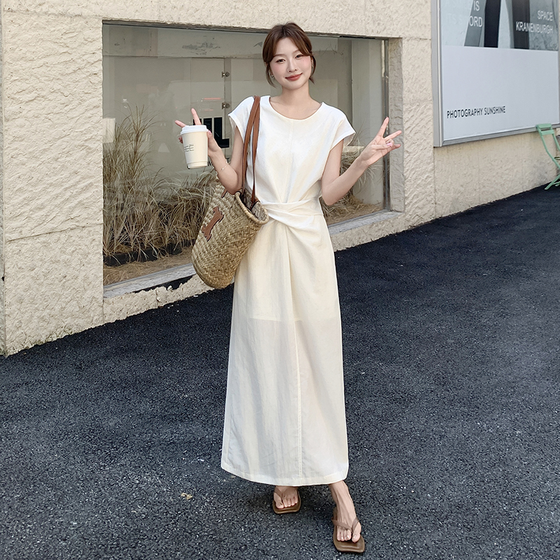 White Dress for Women, Summer 2026 New Style, Linen with a High-End Feel, Old Money Style, Elegant, Mature, Graceful and Appropriate Long Dress
