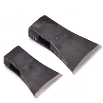 Rail steel hand forged side steel axe Chopping wood chopping tree axe Household hand axe Woodworking axe Single blade partial edge