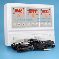 HS-633 soilless cultivation water spray drainage temperature control instrument three-way ladder exhaust thermostat for breeding farm multi-channel