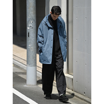 CountryMoment 21FW春秋日系防风中长款连帽风衣休闲开衫外套男潮