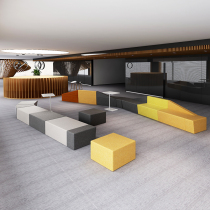 Customize the rest area Banking lobby 4S store showroom in talks for casual creative Alien cloth Art Office sofa Portfolio