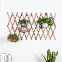 Carbon anti-corrosion solid wood pull fence