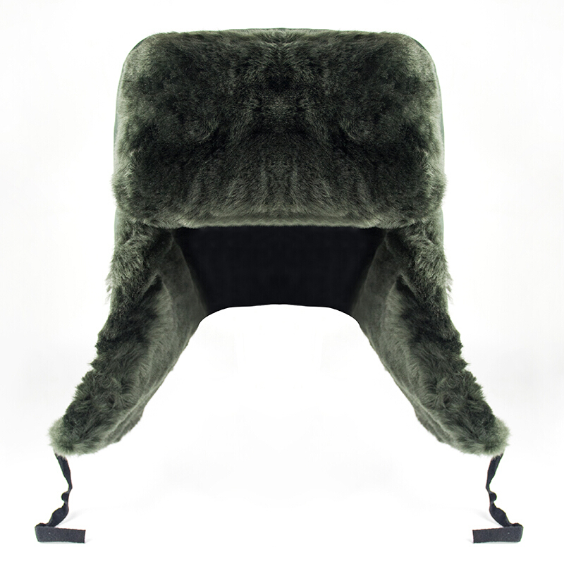 Winter Lei Feng cap men and women thickened warm velvet cotton cap outdoor skiing windproof cold locomotive military cap