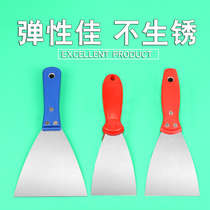 Putty knife Stainless steel putty knife thickened small shovel knife scraping plastering mud wall batch ash knife Paint tool cleaning shovel