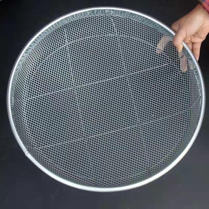 Sieve Mesh Gardening Griddle Earth Large Griddle Sand Stones Filter Griddle Round Iron Wire Sample Sieves Domestic Dustpan
