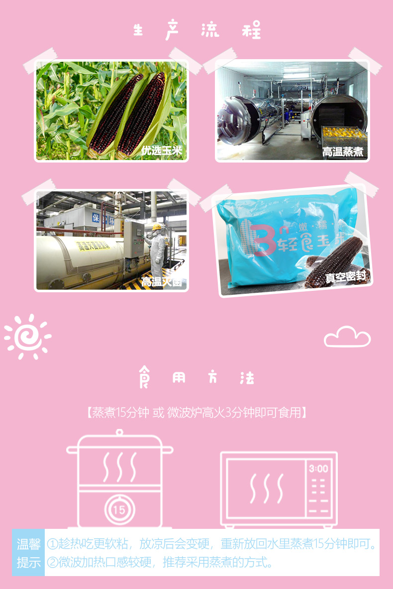 【真空装】东北甜糯黑玉米2000g