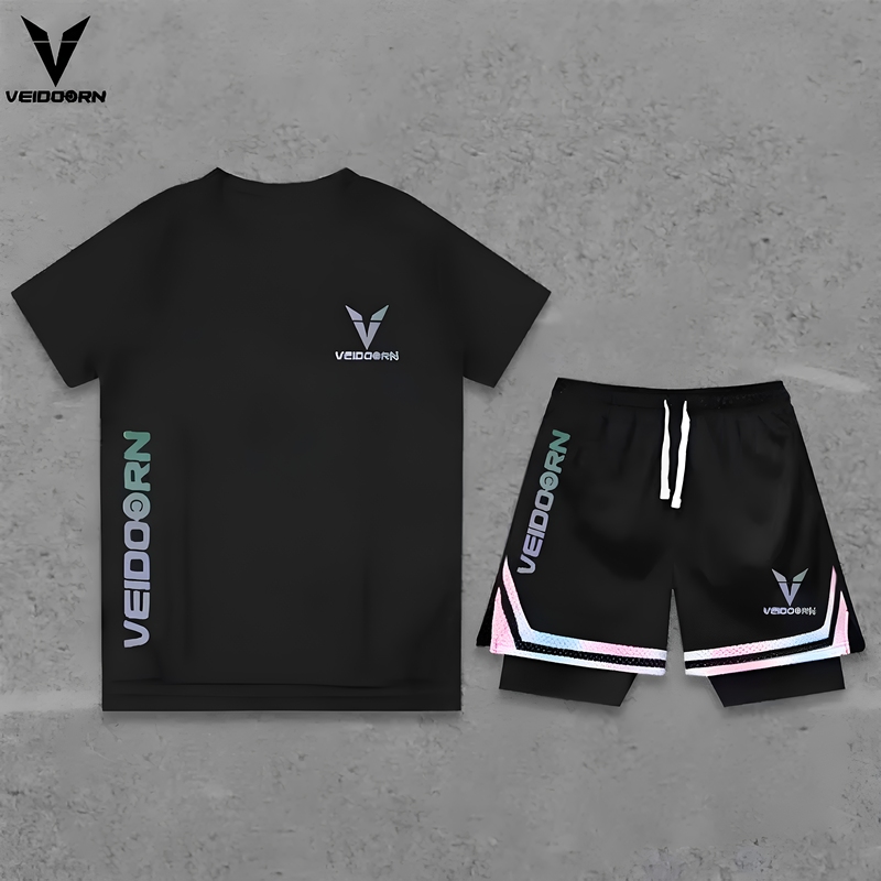 Sports Shorts, Short-Sleeved Sports Fashion Trendy Sports Shorts, Basketball Suit, Summer Unisex Couple Outfit
