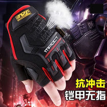 Tactical gloves standard outdoor training touch screen cycling military fans super technician half finger gloves end equipment