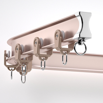 Aluminum Alloy Curtain Track Bend window balcony L Type U shaped mute Bend Rail Slide Rail Slide Rail