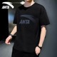安踏短袖男T恤2025夏季新款大logo圆领宽松潮ins半袖运动服上衣