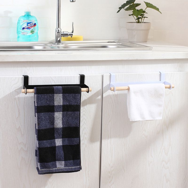 Kitchen Towel Rod Hook Rod Sub Wall-mounted Kitchen Necropolis Pan Shovel Rack Multifunction Shelf Free to punch hanging pole-Taobao