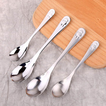 lediar children stainless steel spoon cartoon rice spoon portable baby spoon meal drink soup deepened 304 spoon small