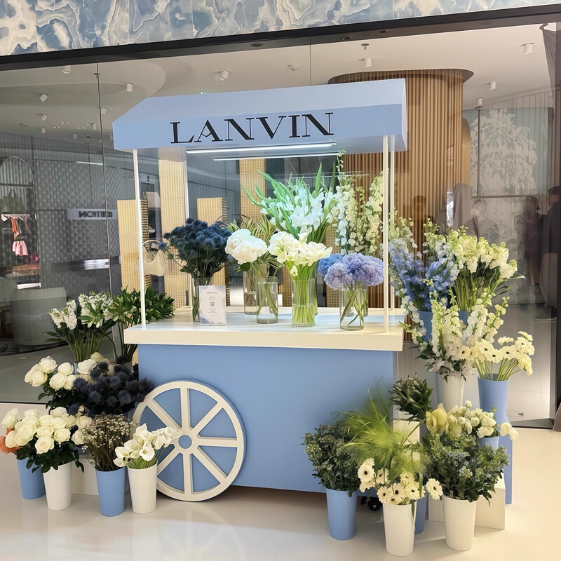 Mobile Coffee Promotion Cart for Shopping Malls, Brand Pop-Up Store, Decorative Display Cart, Special for Hotel Weddings and Birthday Arrangements Mobile Coffee Promotion Cart for Shopping Malls, Brand Pop-Up Store, Decorative Display Cart, Special for Hotel Weddings and Birthday Arrangements