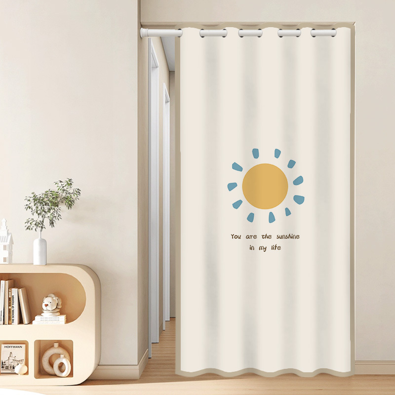 Summer Door Curtain Partition Curtain for Living Room, Hallway, Privacy Protection, Cold Insulation, Air Conditioning Windproof Curtain, Bedroom Blocking Curtain