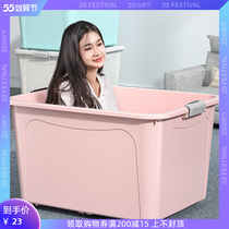 Storage box Special large-capacity thickened toy containing basket Divine Instrumental large number of storage compartment with wheels