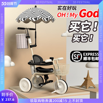 The Eva God is 3 to 6 years light small and portable small cart The baby cart Baby out of the cart convenient for three rounds