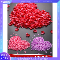 ktv table white placement Valentines Day props sue for wedding petals arrangement emulation wedding hand sprinklers romantic decorations