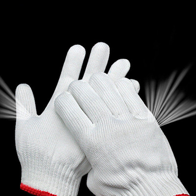 手套劳保劳动工作加厚棉线手套工地干活棉纱修车耐磨尼龙防滑手5