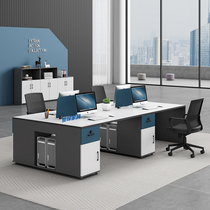 Staff desk Office furniture Office desk and chair combination Single double four six seats Simple modern screen
