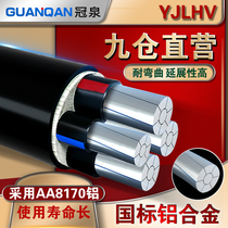 National standard aluminum alloy cable 4 5 core 35 50 70 95 square 120 three phase four wire five core aluminum core cable