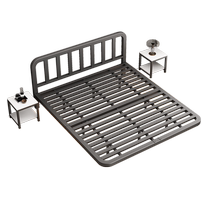Iron bed single tatami suspended bed frame 1 5 home master bedroom 1 meter 8 double iron frame bed modern simple