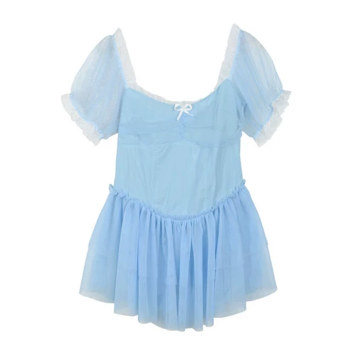 Весенний летний приталенный милый корсет, мини-юбка для принцессы, платье, французский стиль