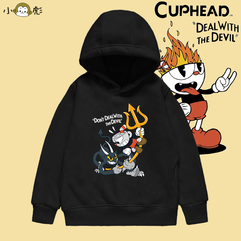 Steam Cuphead Adventure Switch Cartoon Game Hooded Sweatshirt for Men, Women, and Children, Student Style Jacket