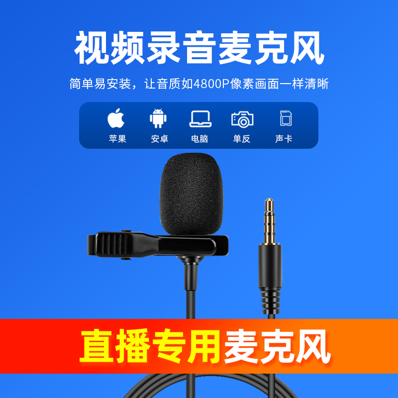 Natusson collar clip Honeybee Megaphone Singing Mobile Phone Computer Microphone Live Mic Full Ear teacher