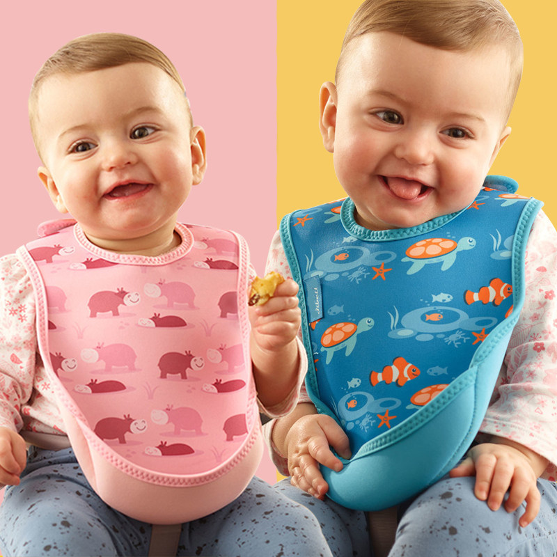 Baby boy baby boy waterproof and anti-soft side food for food Eating Dinner Apron nepotism Silicone Gel silicone gel