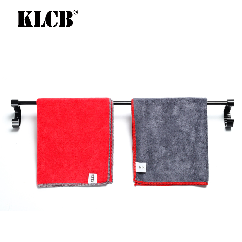KLCB caustic towel hanging rod car wash shop single rod bracket wall hanging rack wall watering can wipe car towel hanger