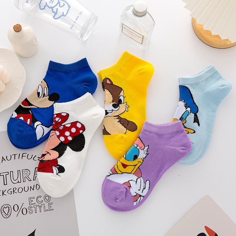 Japanese-Style Cartoon Animal Socks for Women, Summer Thin Colorful Low-Cut Korean Version Cute Versatile Short Socks for Women
