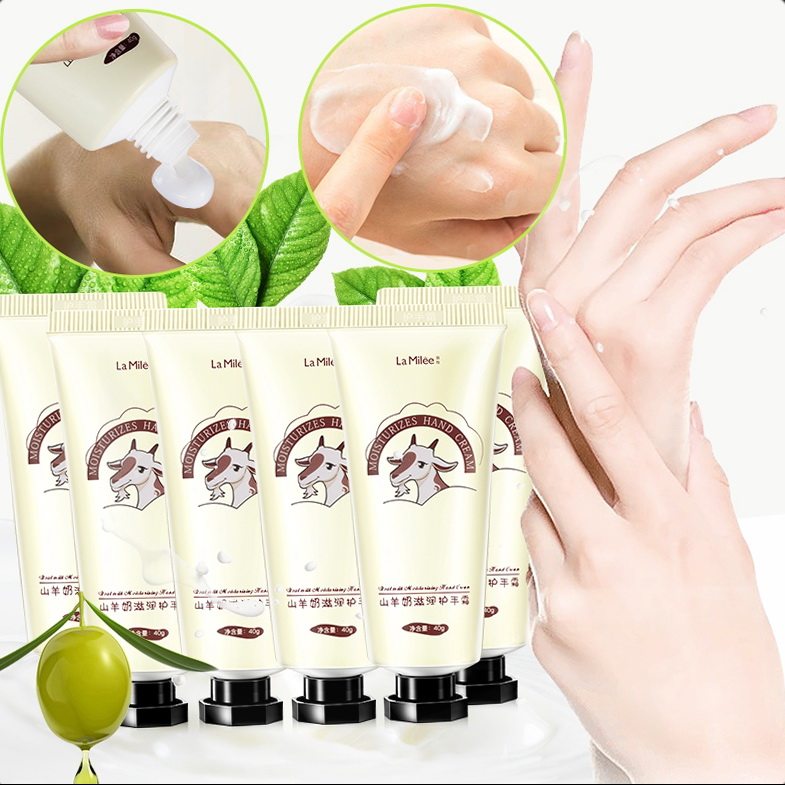 5 Goat Milk Hand Cream Female Men Anti-Cracking Hydrating Moisturizing Moisturizing Beauty Tender Skin Tender White Portable Compact